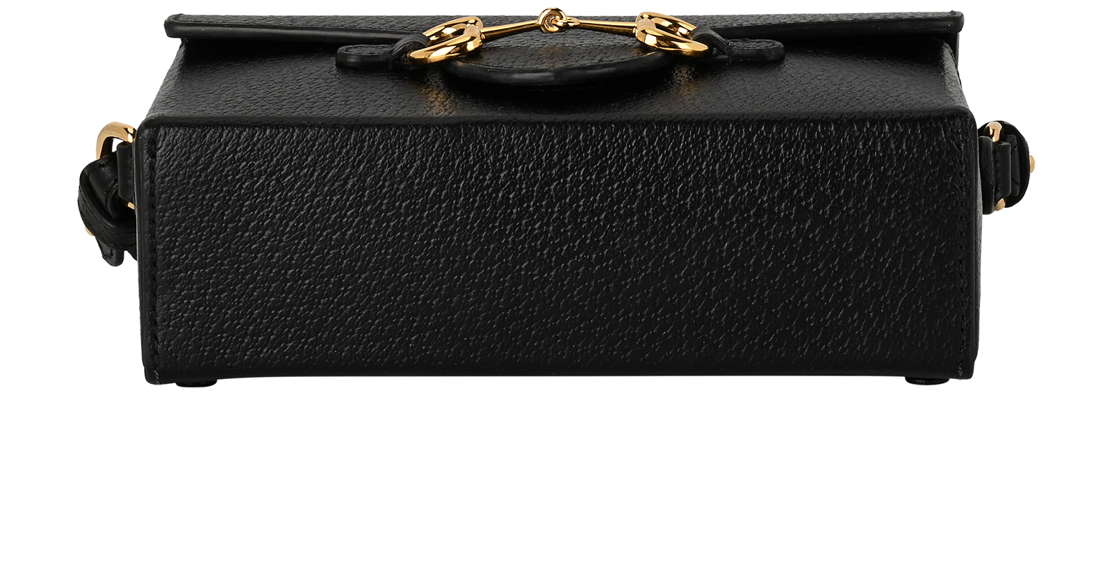 1955 Horsebit TwoWay Flap, &pound;595, Handbags, Black, Leather, Top view